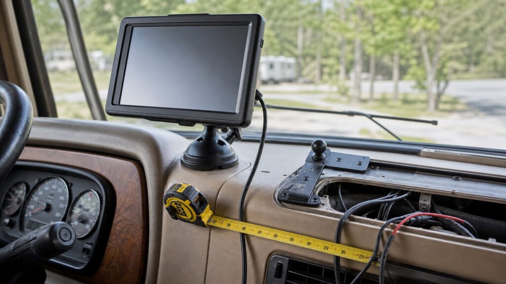 rv gps units shopping setup for in-dash upgrade planning with practical vehicle-focused details