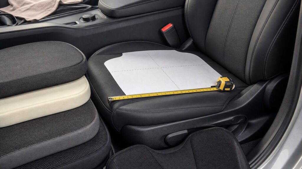 seat cushions shopping setup for interior fitment checks with practical vehicle-focused details