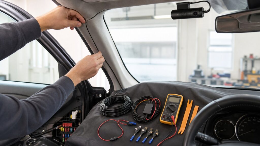 single-channel dash cameras shopping setup for installation and wiring requirements with practical vehicle-focused details