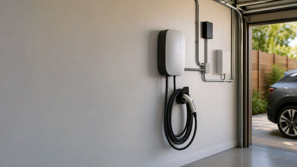 smart ev chargers shopping setup for garage electrical planning with practical vehicle-focused details