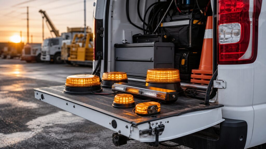 strobe warning lights shopping setup for commercial vehicle readiness with practical vehicle-focused details