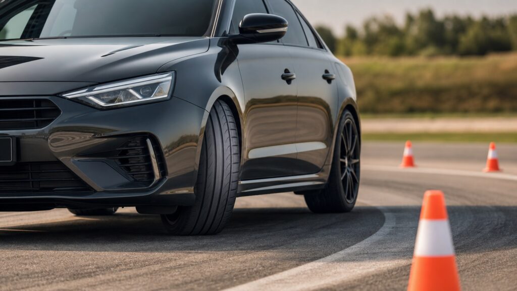 summer performance tires shopping setup for performance handling goals with practical vehicle-focused details
