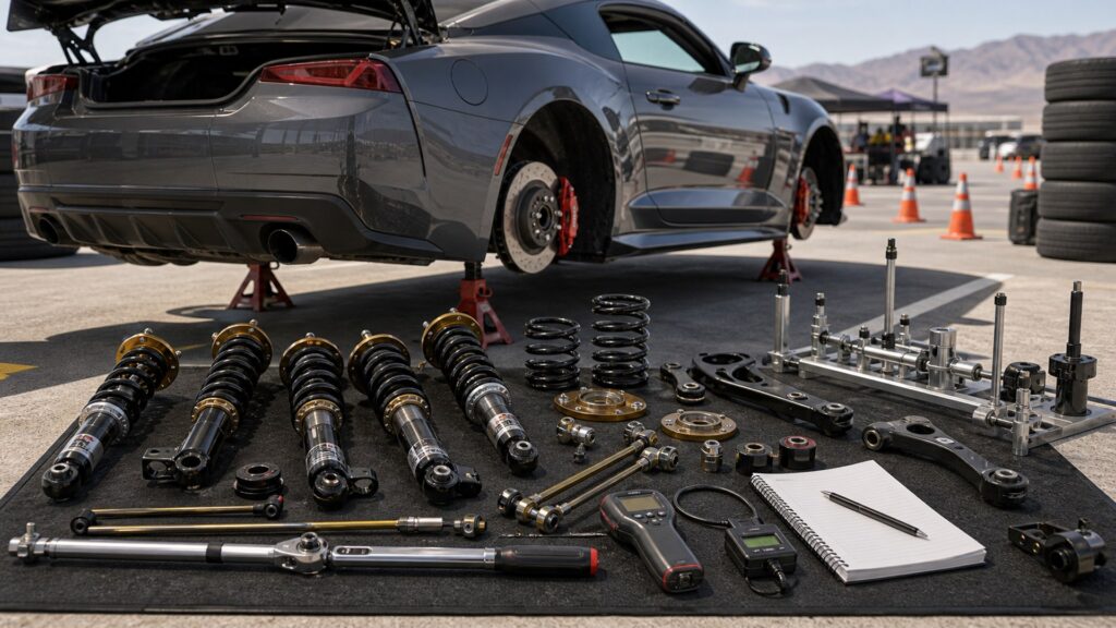 suspension upgrades shopping setup for track and autocross builds with practical vehicle-focused details