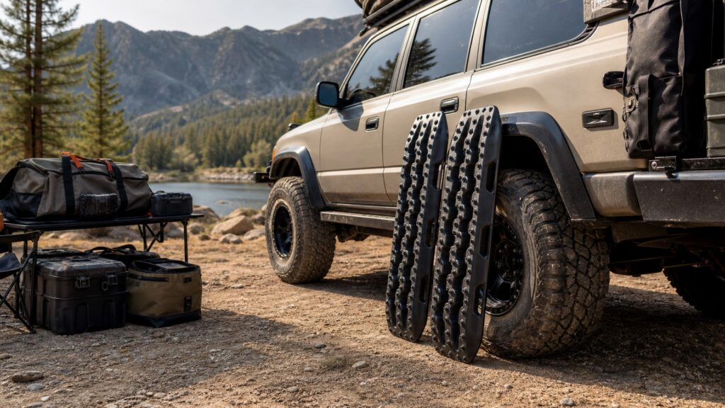 traction boards shopping setup for overlanding trip setups with practical vehicle-focused details