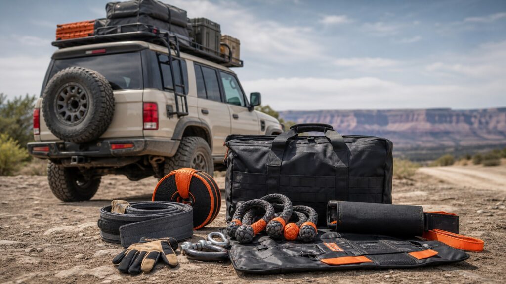 trail recovery kits shopping setup for vehicle weight and payload limits with practical vehicle-focused details