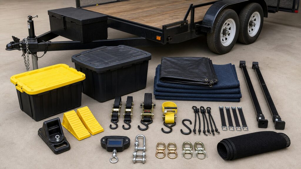 trailer accessories shopping setup for trailer accessories load planning with practical vehicle-focused details