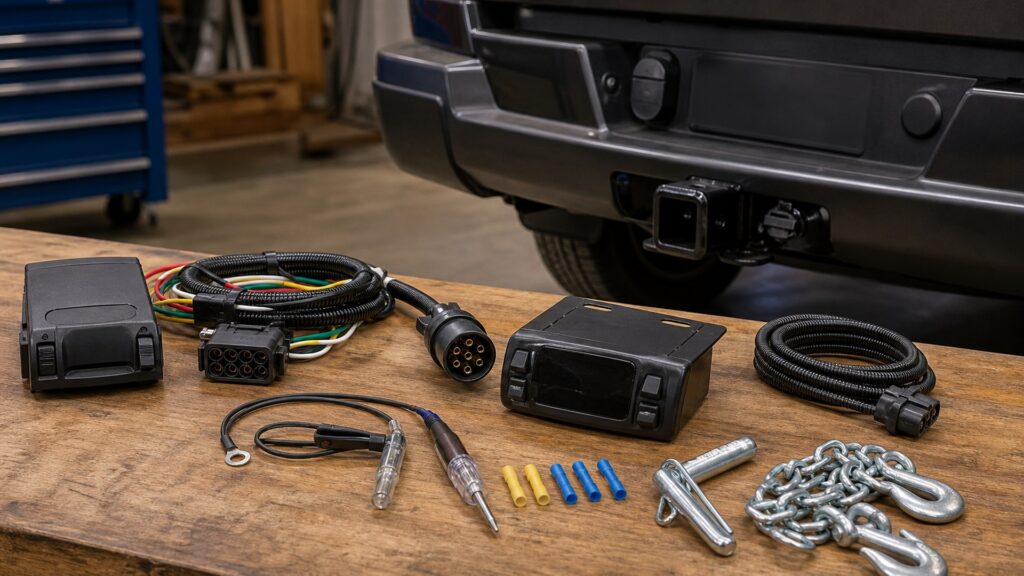 trailer hitches shopping setup for trailer wiring and braking with practical vehicle-focused details