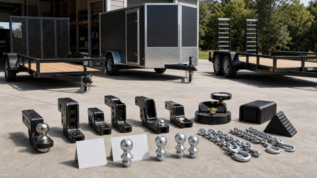 trailer types shopping setup for hitch class and payload limits with practical vehicle-focused details