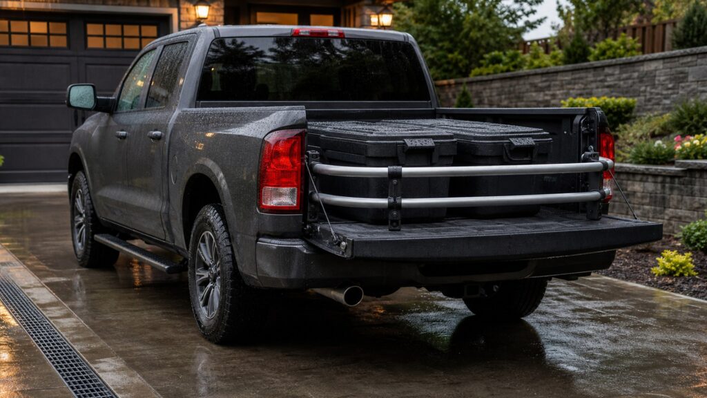 truck bed extenders shopping setup for weather and road protection with practical vehicle-focused details