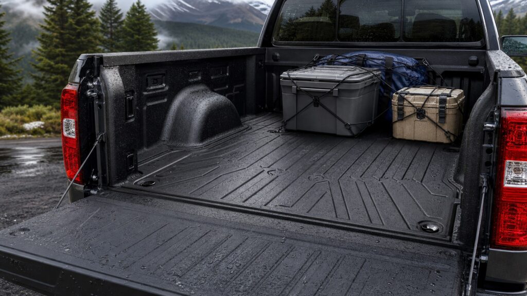 truck bed mats shopping setup for weather and road protection with practical vehicle-focused details