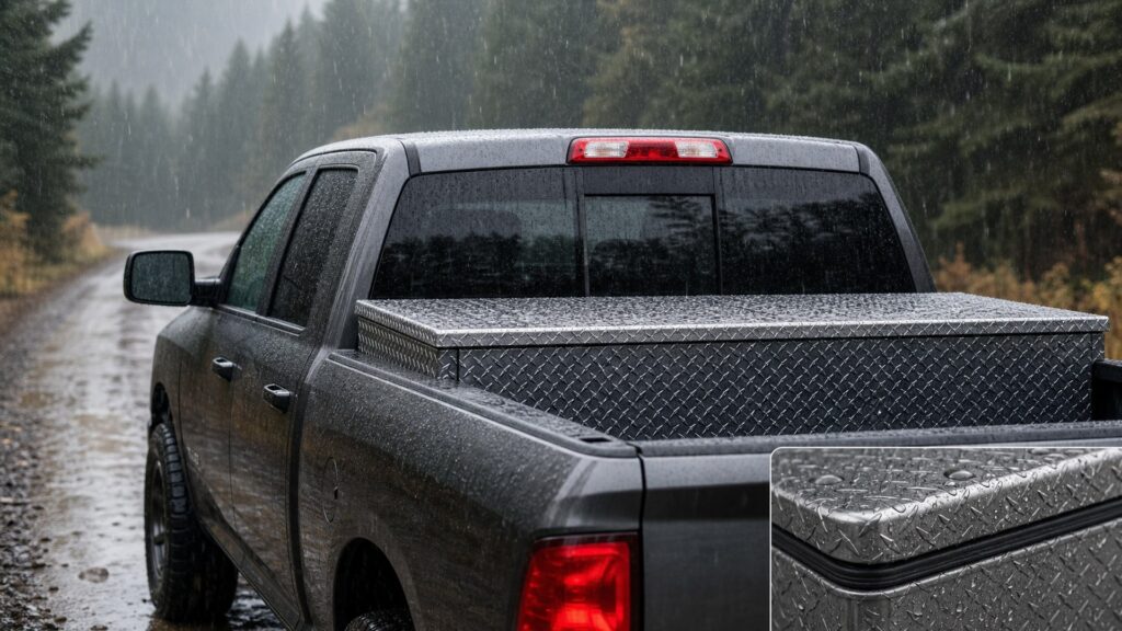 truck bed toolboxes shopping setup for weather and road protection with practical vehicle-focused details