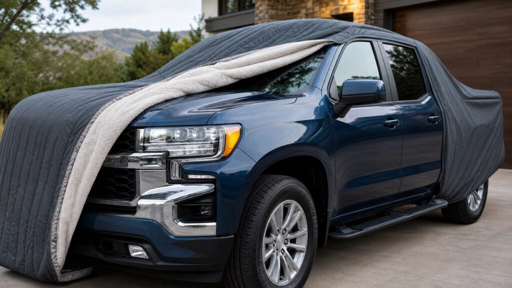 truck covers shopping setup for paint and body protection with practical vehicle-focused details
