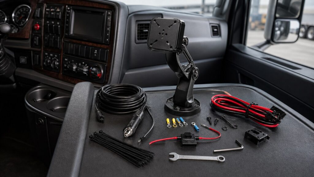 truck gps units shopping setup for installation and wiring requirements with practical vehicle-focused details