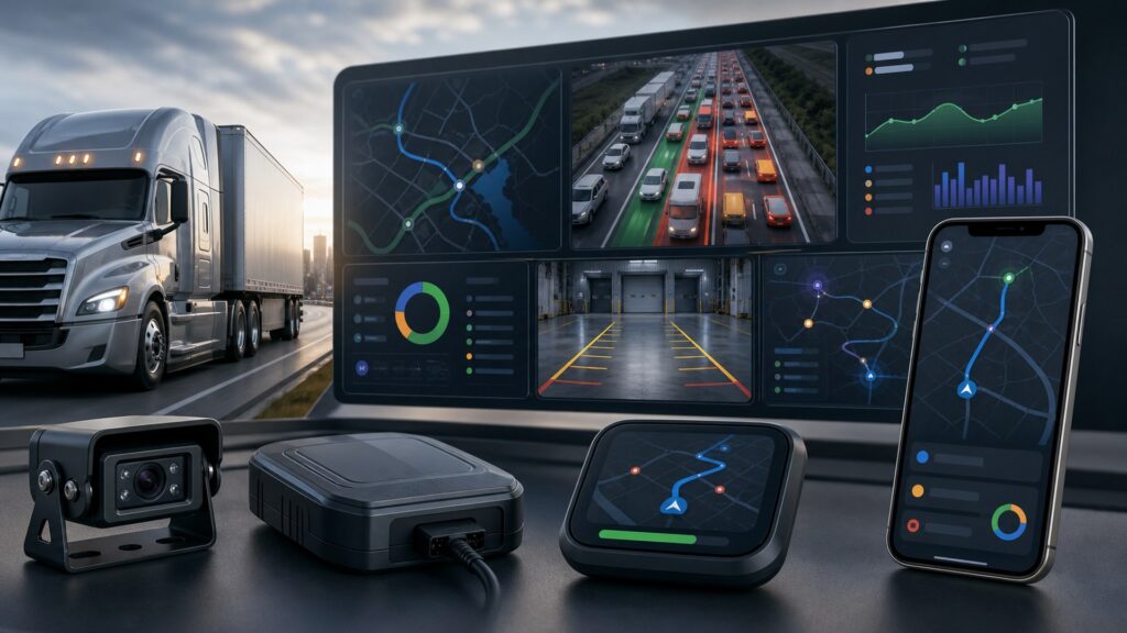 truck gps units shopping setup for screen, sensor, and app integration with practical vehicle-focused details
