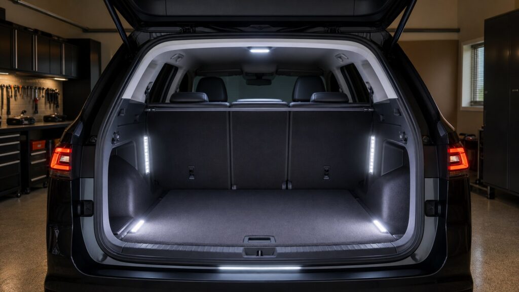 trunk lighting kits shopping setup for interior lighting upgrade projects with practical vehicle-focused details