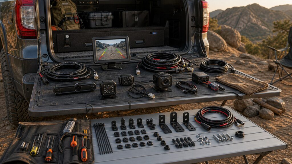 vehicle camera systems shopping setup for off-road lighting setups with practical vehicle-focused details