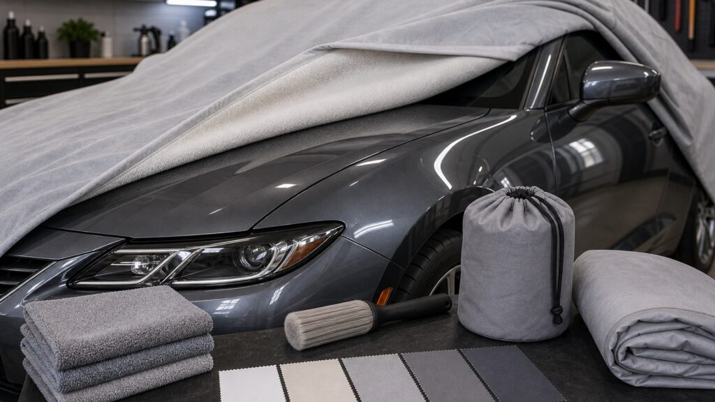 vehicle covers shopping setup for paint and body protection with practical vehicle-focused details