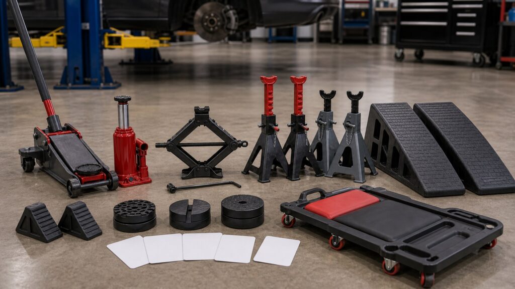 vehicle lifting equipment shopping setup for vehicle lifting equipment tool selection with practical vehicle-focused details