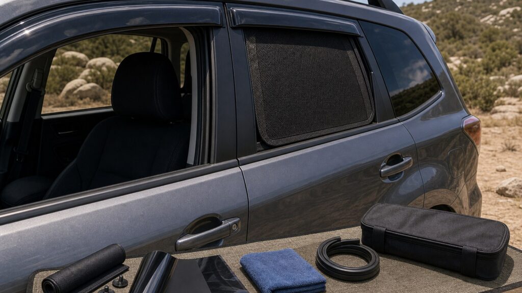 window accessories shopping setup for off-road and travel setups with practical vehicle-focused details
