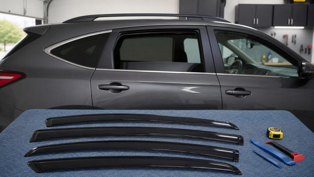 window deflectors shopping setup for window accessories installation planning with practical vehicle-focused details