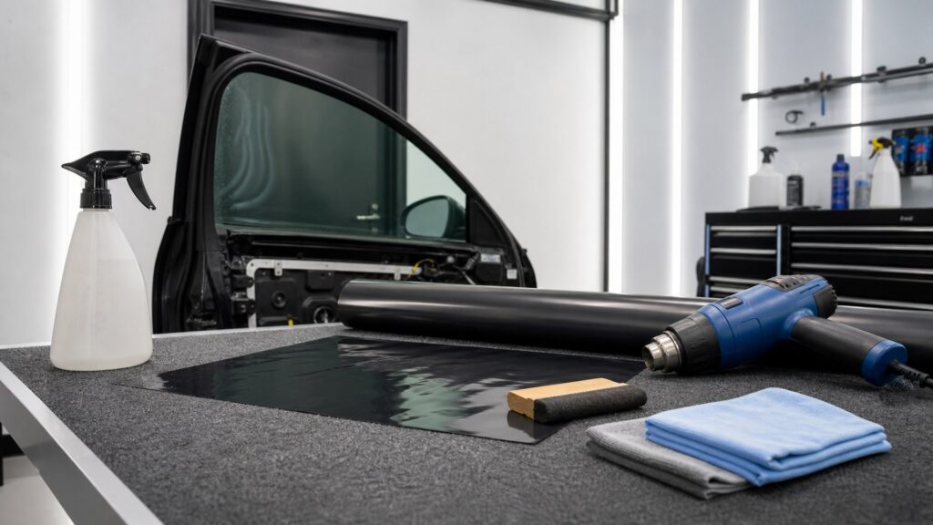 window tint kits shopping setup for window accessories installation planning with practical vehicle-focused details