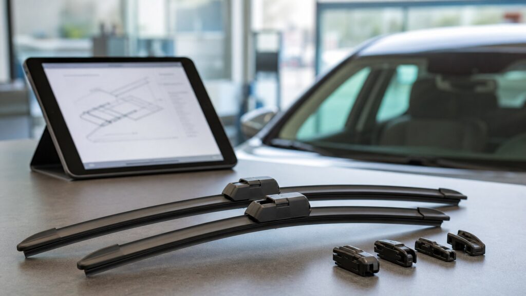 windshield wiper blades shopping setup for oem replacement planning with practical vehicle-focused details