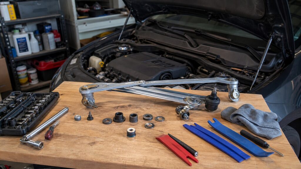wiper linkage assemblies shopping setup for home garage repair projects with practical vehicle-focused details