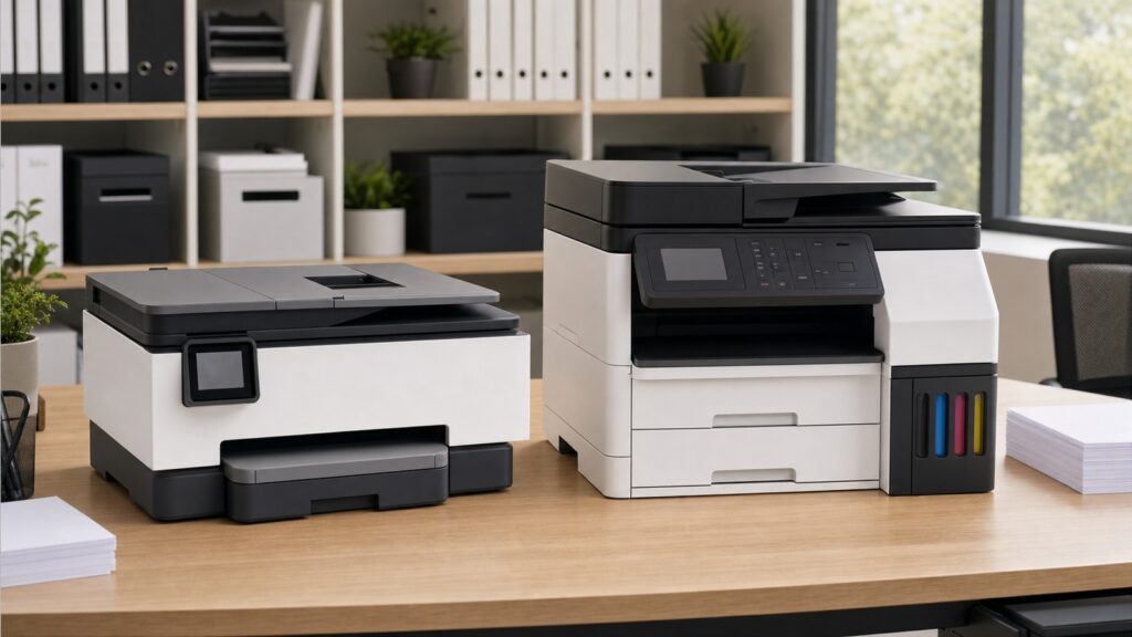 HP OfficeJet Pro 9125e vs Canon MAXIFY GX7021 business comparison image