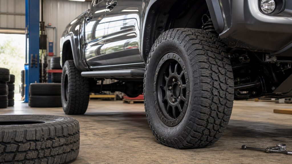 hybrid terrain tires shopping setup for vehicle fitment and load ratings with practical vehicle-focused details