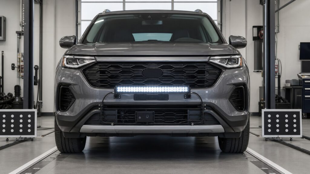 led light bars shopping setup for camera and sensor integration with practical vehicle-focused details