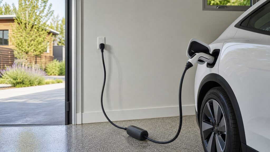 level 1 ev chargers shopping setup for home charging setup with practical vehicle-focused details
