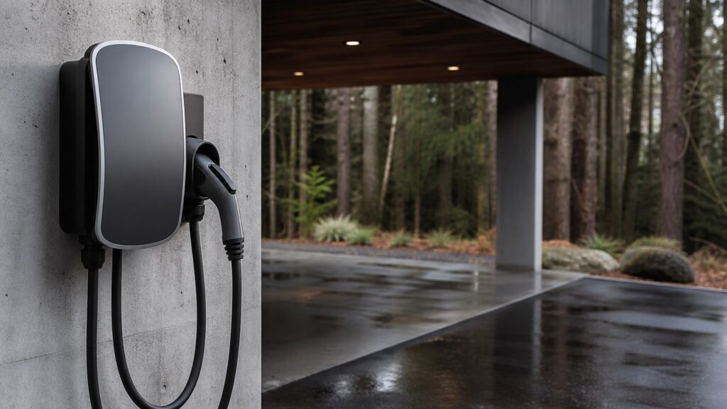 level 2 ev chargers shopping setup for outdoor charging installations with practical vehicle-focused details