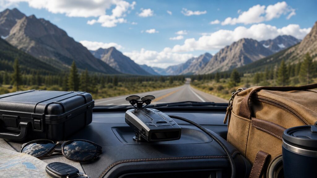 long-range radar detectors shopping setup for road trip technology needs with practical vehicle-focused details