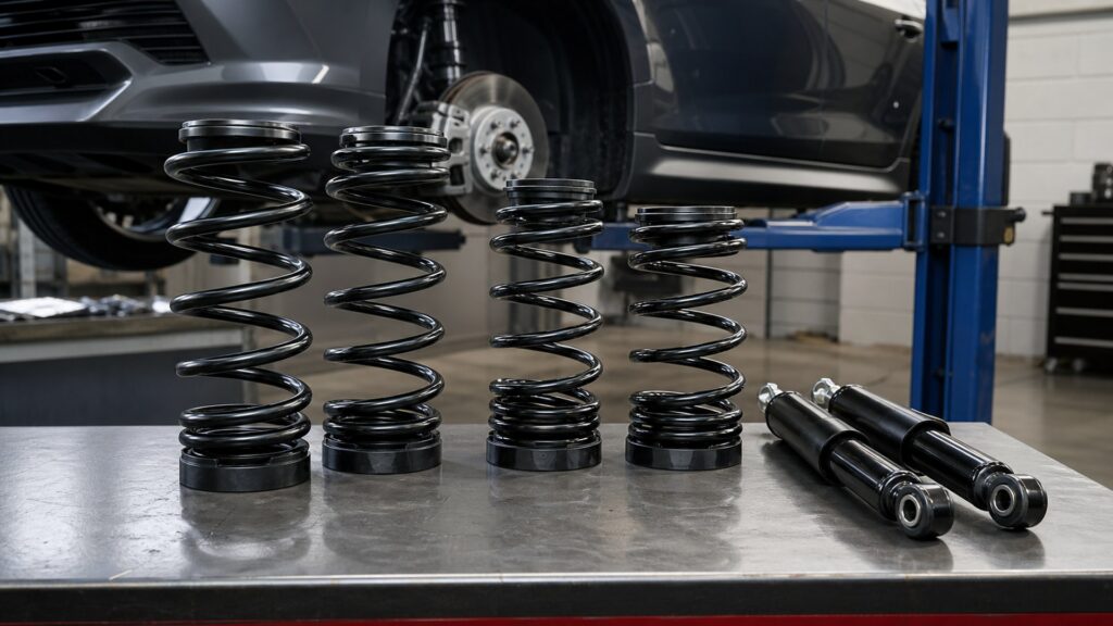 lowering springs shopping setup for overall selection with practical vehicle-focused details