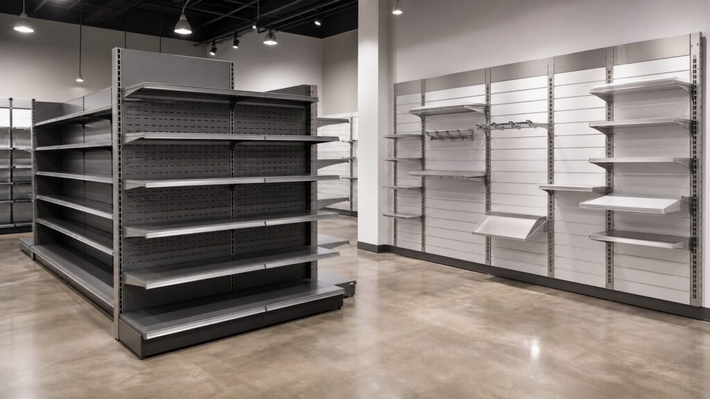 Madix Maxi Line Gondola Shelving vs Uniweb Wall Display System business comparison image