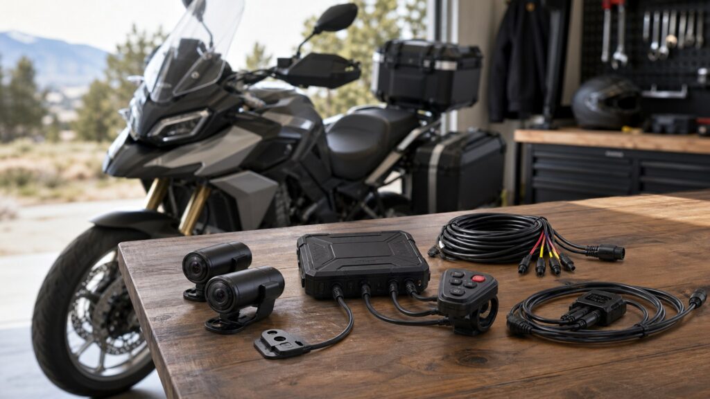 motorcycle dash cameras shopping setup for overall selection with practical vehicle-focused details