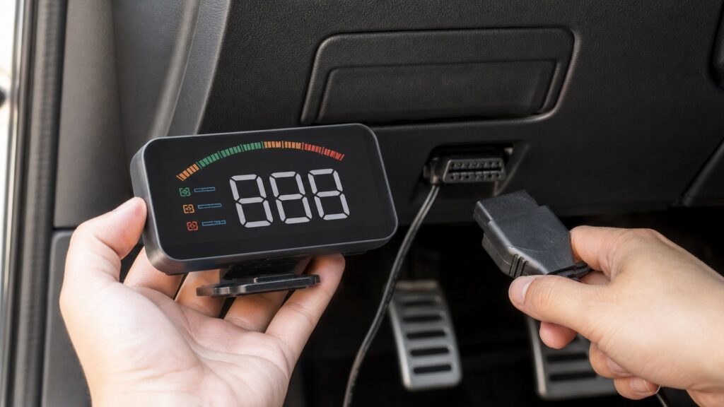 obd heads-up displays shopping setup for vehicle compatibility checks with practical vehicle-focused details