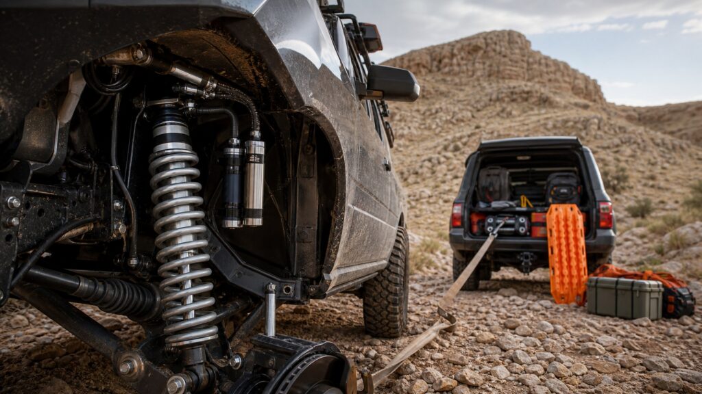 off-road coilovers shopping setup for trail recovery planning with practical vehicle-focused details