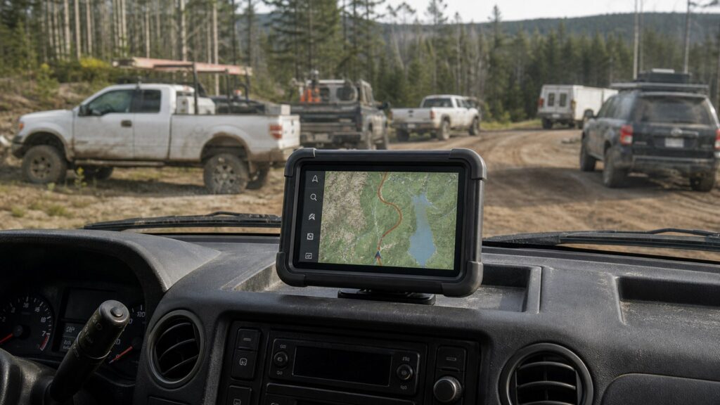 off-road gps units shopping setup for fleet and commuter vehicles with practical vehicle-focused details