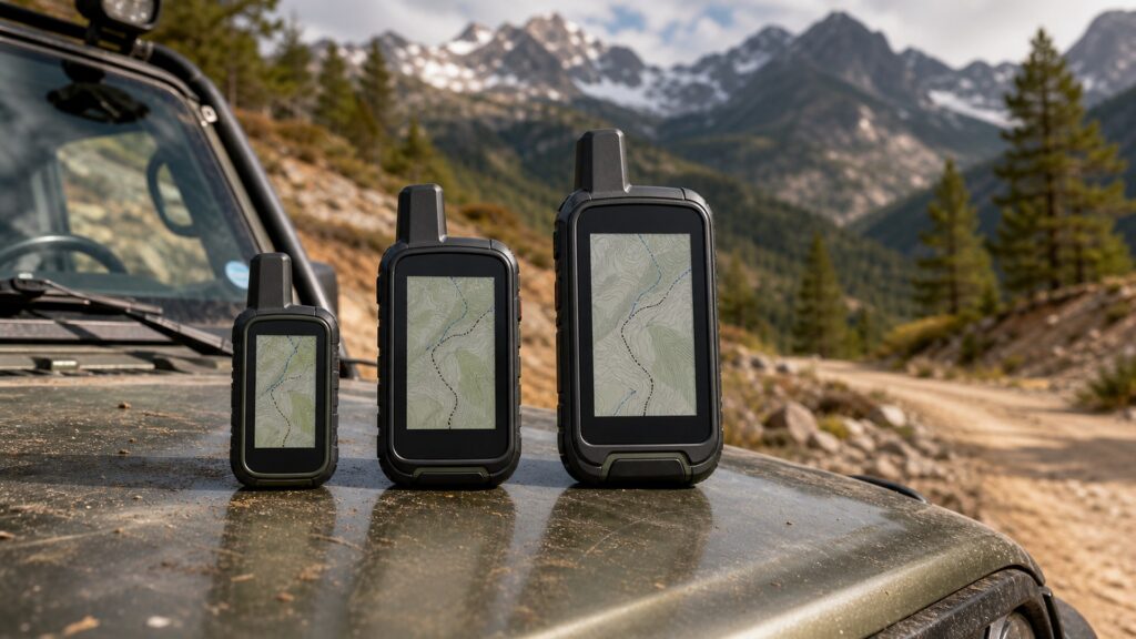 off-road gps units shopping setup for overall selection with practical vehicle-focused details