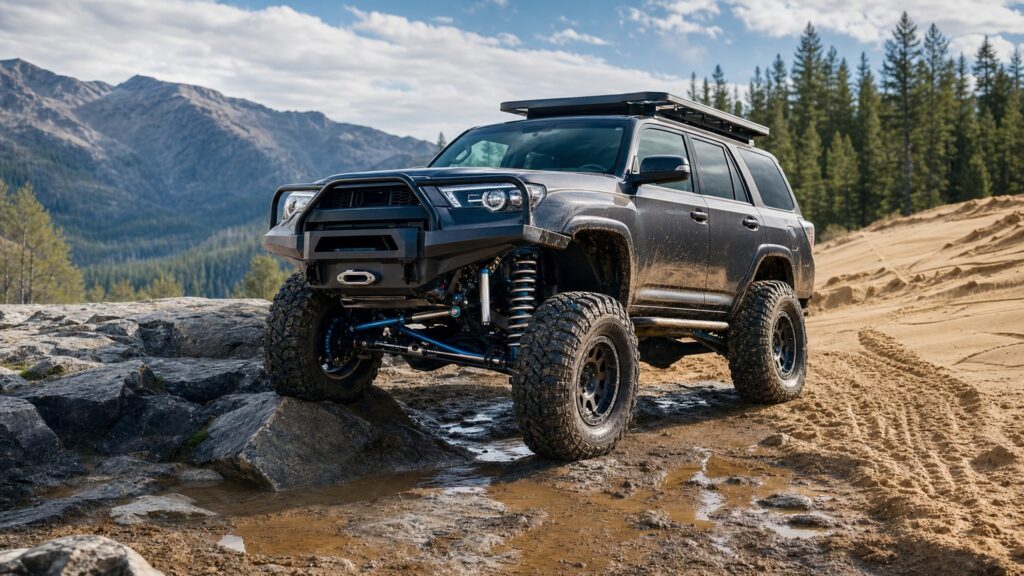 off-road lift kits shopping setup for rock, mud, and sand terrain with practical vehicle-focused details