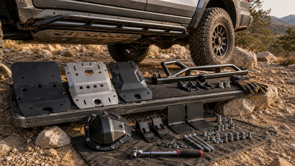 off-road protection shopping setup for overall selection with practical vehicle-focused details