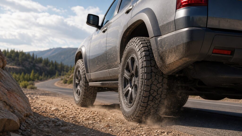 off-road tires shopping setup for road noise and ride comfort with practical vehicle-focused details