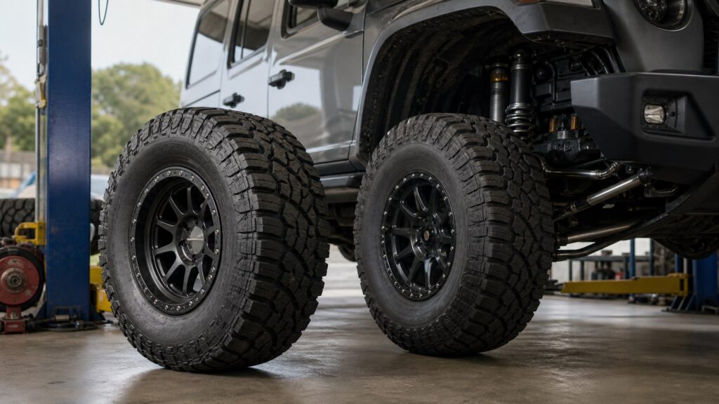 off-road tires shopping setup for vehicle fitment and load ratings with practical vehicle-focused details