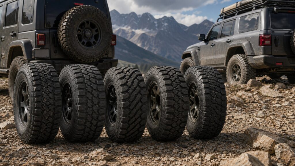 off-road tires shopping setup for overall selection with practical vehicle-focused details