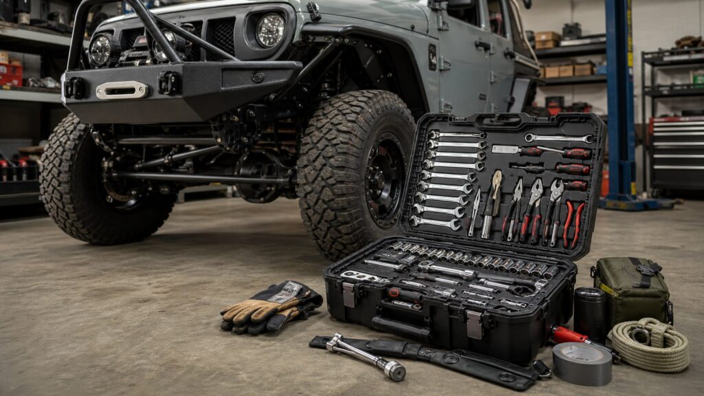off-road tool kits shopping setup for jeep and truck builds with practical vehicle-focused details