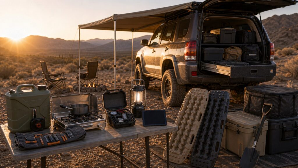 overlanding gear shopping setup for overall selection with practical vehicle-focused details