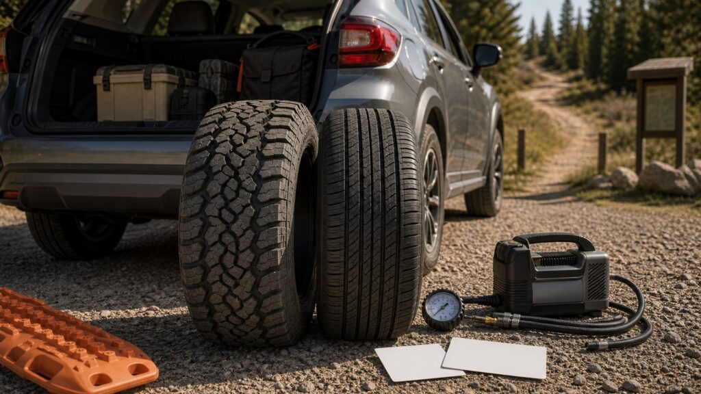 passenger vehicle tires shopping setup for off-road terrain needs with practical vehicle-focused details