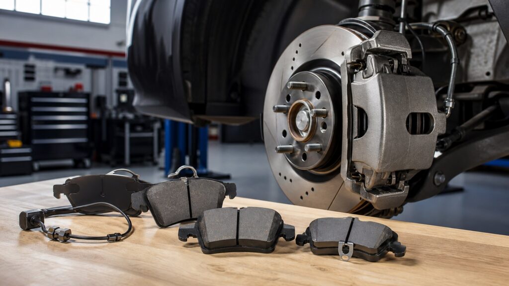 performance brake pads shopping setup for overall selection with practical vehicle-focused details