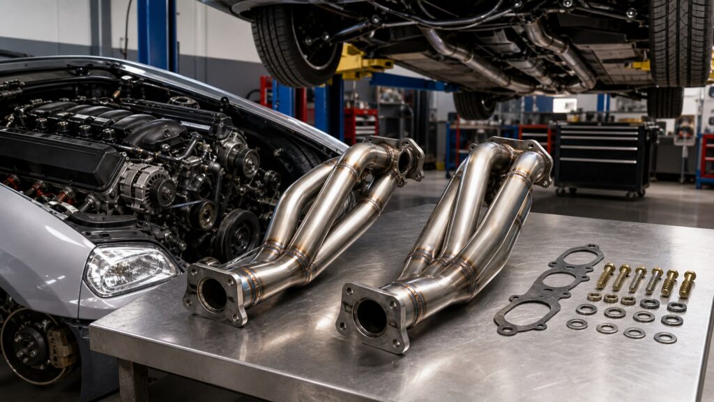 performance exhaust headers shopping setup for engine and drivetrain goals with practical vehicle-focused details